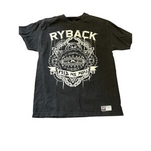 WWE Ryback Feed Me More T-Shirt Black Large Wrestling‎ Graphic Tee